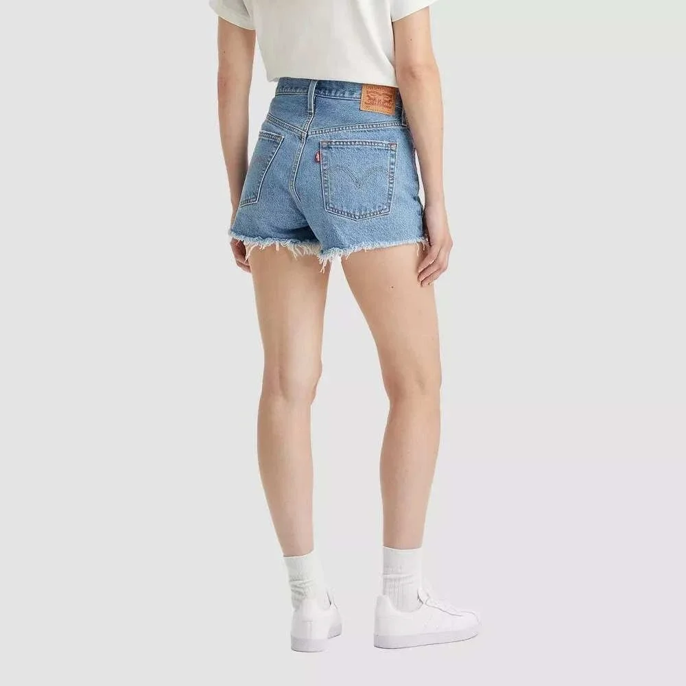 Women's Levi's 501 Original High Rise Jean Shorts Quiet Riot Size 27 NWT